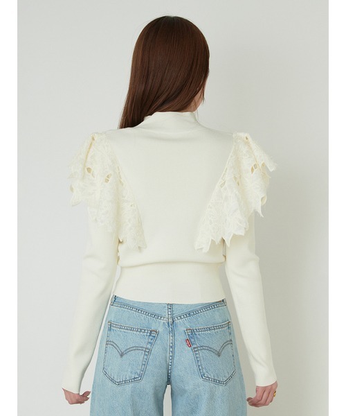 SNIDEL（スナイデル）の「ジャガードドッキングニットTOPS