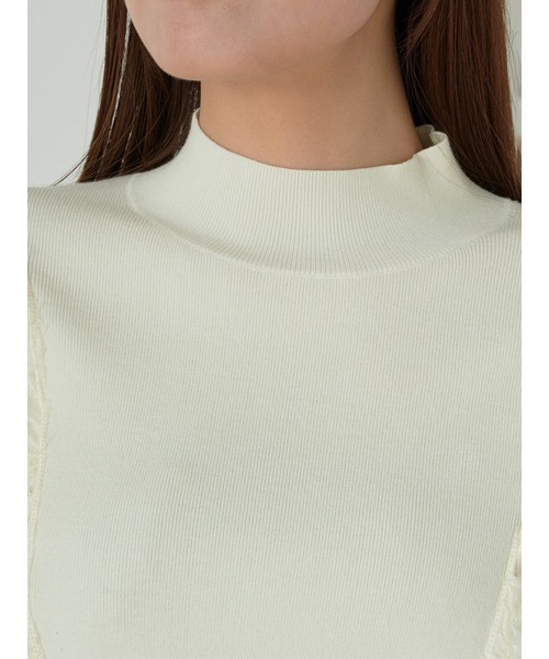 SNIDEL（スナイデル）の「ジャガードドッキングニットTOPS