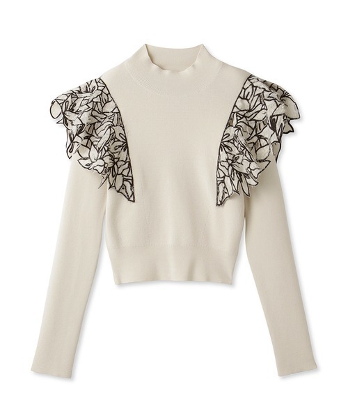 SNIDEL ジャガードドッキングニットTOPS SNIDEL（スナイデル）の「ジャガードドッキングニットTOPS