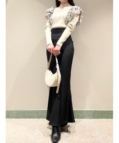 SNIDEL ジャガードドッキングニットTOPS SNIDEL（スナイデル）の「ジャガードドッキングニットTOPS