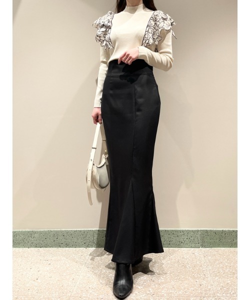 SNIDEL（スナイデル）の「ジャガードドッキングニットTOPS