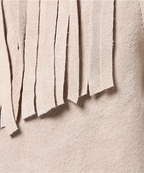 Sheta（シータ）の「スエードフリンジベスト（その他アウター・レディース・ベージュ/ブラウン・FREE）」の7枚目の写真