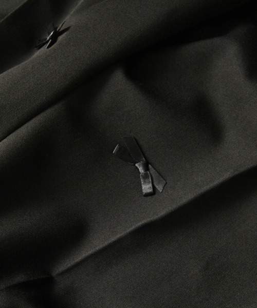 &. NOSTALGIA(アンドドットノスタルジア)の「【ZOZO限定】リボンテーパードパンツ(その他パンツ・レディース・グレー/ブラック・M)」の6枚目の写真