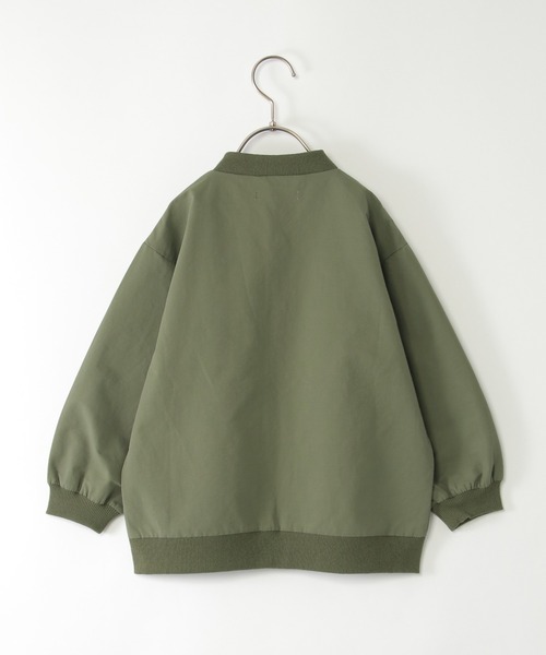 ikka（イッカ）の「グログランボリュームMA-1（120~160cm）（MA-1・キッズ・オリーブ・130/140/150/160/120）」の10枚目の写真