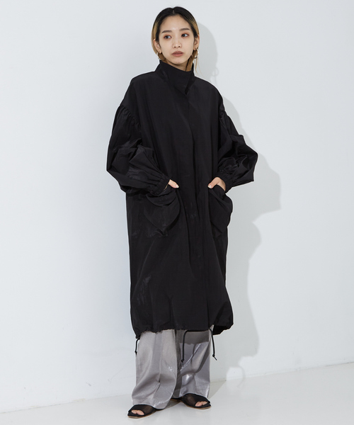 NOMINE（ノミネ）の「【セットアップ着用可】サテンパンツ（スラックス・レディース・ホワイト/シルバー/ブラック/ダークグリーン/ブロンズ・S/M）」の15枚目の写真