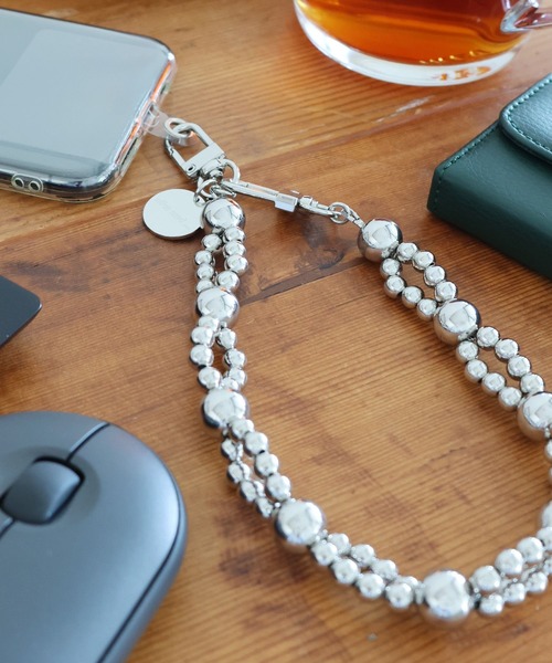 niko and...（ニコアンド）の「マルチパーツハンドストラップ（キーケース/キーアクセサリー・レディース・その他/グレー/グリーン/パープル/イエロー/ピンク/セージグリーン/その他1・0）」の2枚目の写真