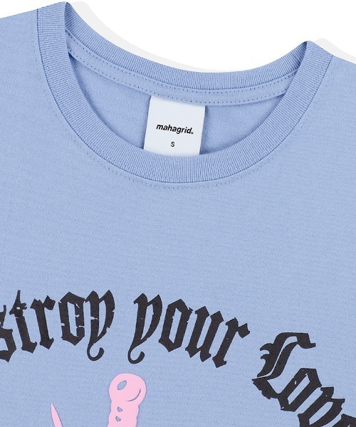 MAHAGRID(マハグリッド)の「『mahagrid/マハグリッド』PAINFUL LS TEE/ペインフルロングスリーブTシャツ(Tシャツ/カットソー・メンズ・ホワイト/ブルー・M/L)」の11枚目の写真