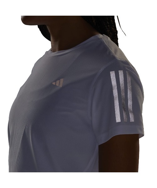 adidas(アディダス)の「アディダス adidas オウン ザ ラン 半袖Tシャツ(Tシャツ/カットソー・レディース・ホワイト・S/M/L/XL)」の3枚目の写真
