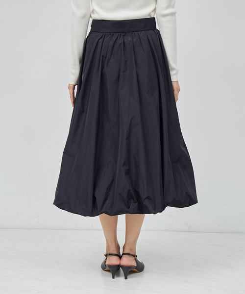 ROPE'（ロペ）の「シャンブレータフタバルーンスカート【セットアップ対応】（スカート・レディース・ブラック・36/38）」の9枚目の写真