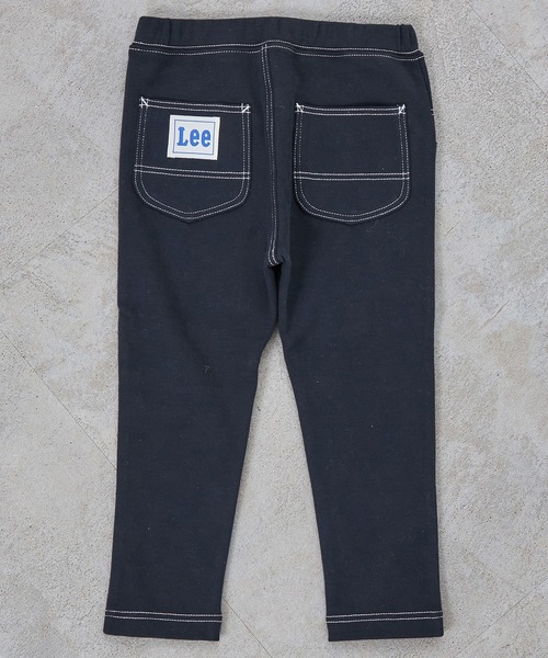 Lee（リー）の「Lee/リー【80-100cm】ベビー やわらか ワークレギンスパンツ 無地 保育園にもGOOD！（その他パンツ・キッズ・ミント/マスタード/レッド/ブルー/ブラック・80/90/100）」の2枚目の写真