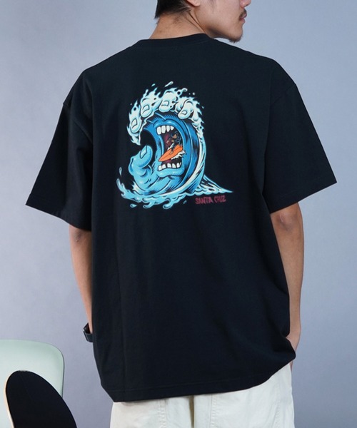 SANTA CRUZ(サンタクルーズ)の「【 ムラサキスポーツ限定】SANTACRUZ/サンタクルーズ 半袖Tee ボックスシルエット 502241412(Tシャツ/カットソー・メンズ・ホワイト/スミクロ/ライトブルー・XL/L/M)」の3枚目の写真