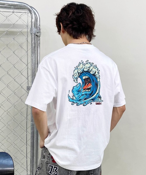 SANTA CRUZ(サンタクルーズ)の「【 ムラサキスポーツ限定】SANTACRUZ/サンタクルーズ 半袖Tee ボックスシルエット 502241412(Tシャツ/カットソー・メンズ・ホワイト/スミクロ/ライトブルー・XL/L/M)」の15枚目の写真