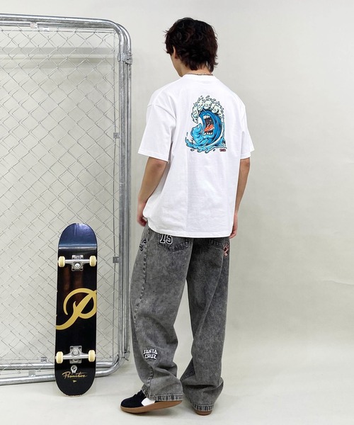 SANTA CRUZ(サンタクルーズ)の「【 ムラサキスポーツ限定】SANTACRUZ/サンタクルーズ 半袖Tee ボックスシルエット 502241412(Tシャツ/カットソー・メンズ・ホワイト/スミクロ/ライトブルー・XL/L/M)」の19枚目の写真