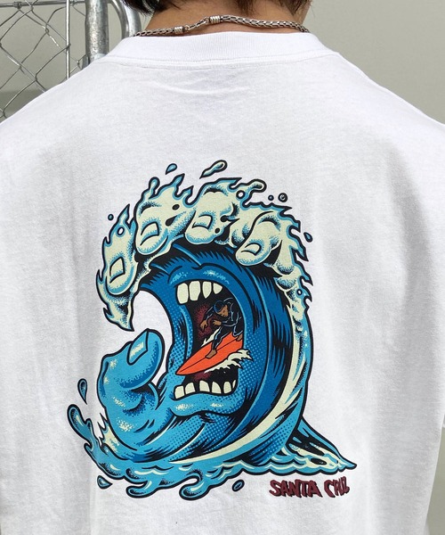 SANTA CRUZ(サンタクルーズ)の「【 ムラサキスポーツ限定】SANTACRUZ/サンタクルーズ 半袖Tee ボックスシルエット 502241412(Tシャツ/カットソー・メンズ・ホワイト/スミクロ/ライトブルー・XL/L/M)」の22枚目の写真