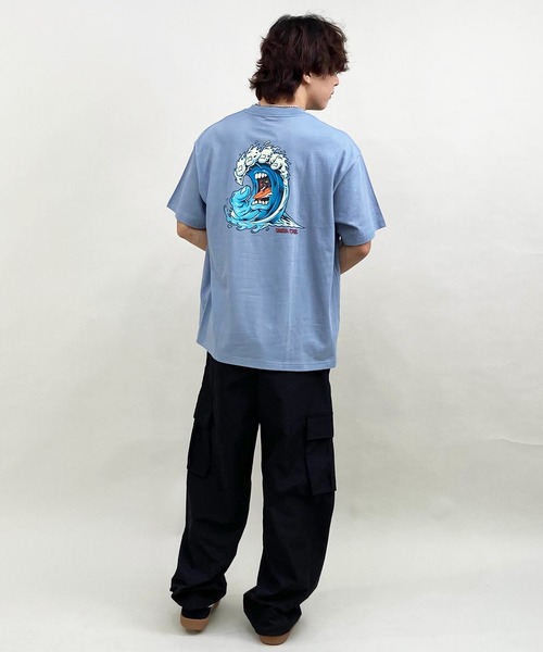 SANTA CRUZ(サンタクルーズ)の「【 ムラサキスポーツ限定】SANTACRUZ/サンタクルーズ 半袖Tee ボックスシルエット 502241412(Tシャツ/カットソー・メンズ・ホワイト/スミクロ/ライトブルー・XL/L/M)」の9枚目の写真