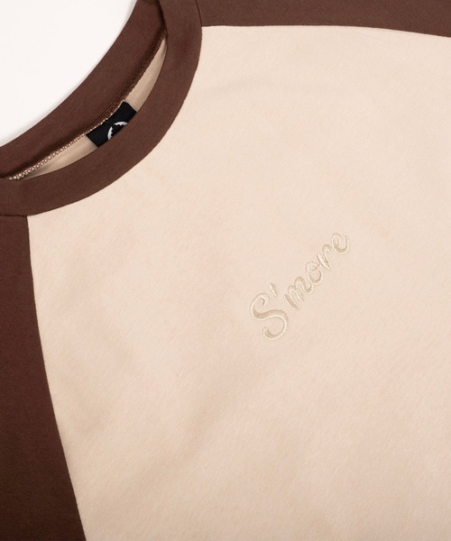S'more(スモア)の「Bicolor T-shirt dress バイカラーワンピース (SS)(ワンピース・レディース・ブラウン/ベージュ・LARGE/MEDIUM/SMALL)」の11枚目の写真
