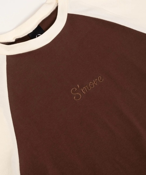 S'more(スモア)の「Bicolor T-shirt dress バイカラーワンピース (SS)(ワンピース・レディース・ブラウン/ベージュ・LARGE/MEDIUM/SMALL)」の15枚目の写真
