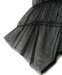 トップス b perverze Bias Shirring Tule Tee PERVERZE（パーバーズ）の「Bias Shirring Tule Tee（Tシャツ