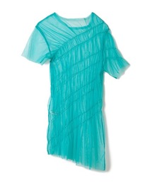 トップス b perverze Bias Shirring Tule Tee PERVERZE（パーバーズ）の「Bias Shirring Tule Tee（Tシャツ