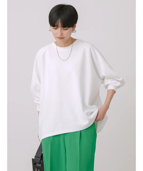 AMERICAN HOLIC（アメリカンホリック）の「ポンチバックドレープラグランプルオーバー（Tシャツ/カットソー・レディース・ネイビー/ミント/オフホワイト・L/M）」の6枚目の写真