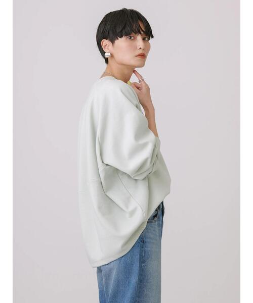 AMERICAN HOLIC（アメリカンホリック）の「ポンチバックドレープラグランプルオーバー（Tシャツ/カットソー・レディース・ネイビー/ミント/オフホワイト・L/M）」の7枚目の写真