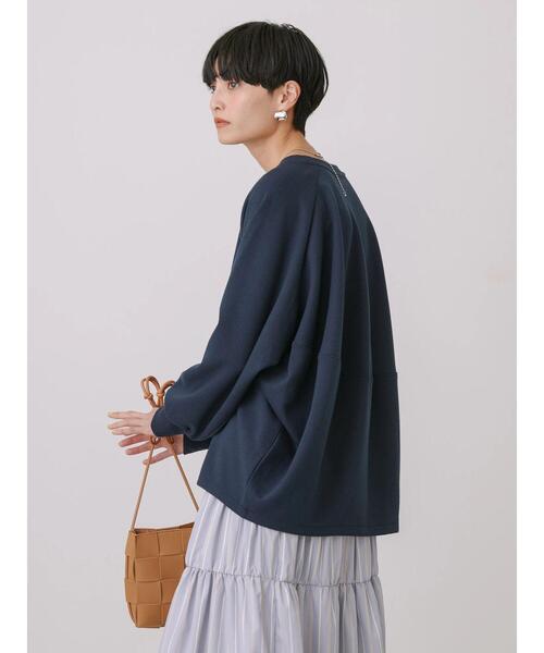 AMERICAN HOLIC（アメリカンホリック）の「ポンチバックドレープラグランプルオーバー（Tシャツ/カットソー・レディース・ネイビー/ミント/オフホワイト・L/M）」の10枚目の写真