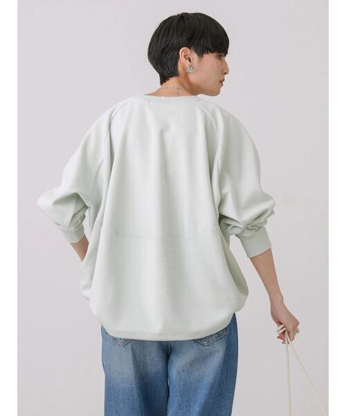 AMERICAN HOLIC（アメリカンホリック）の「ポンチバックドレープラグランプルオーバー（Tシャツ/カットソー・レディース・ネイビー/ミント/オフホワイト・L/M）」の16枚目の写真