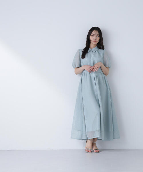新品タグ付き♪ メッシュシャツワンピース ナチュラルビューティーベーシック M NATURAL BEAUTY BASIC（ナチュラルビューティーベーシック）の