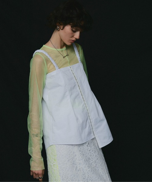 led.tokyo（レッドトウキョウ）の「【led.tokyo】２WAYスリーブデザインブラウス（シャツ/ブラウス・レディース・ブラック/ホワイト・FREE）」の3枚目の写真