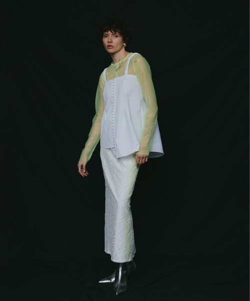 led.tokyo（レッドトウキョウ）の「【led.tokyo】２WAYスリーブデザインブラウス（シャツ/ブラウス・レディース・ブラック/ホワイト・FREE）」の7枚目の写真