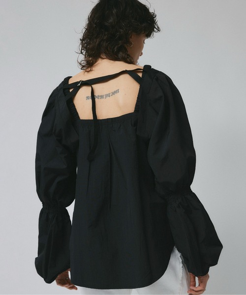 led.tokyo（レッドトウキョウ）の「【led.tokyo】２WAYスリーブデザインブラウス（シャツ/ブラウス・レディース・ブラック/ホワイト・FREE）」の21枚目の写真