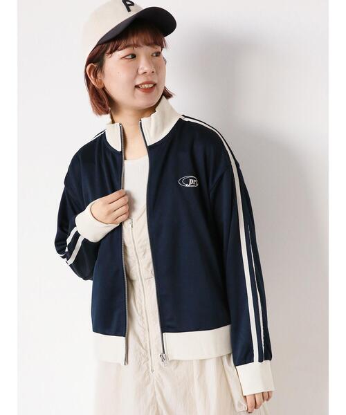 ehka sopo（エヘカソポ）の「トラックジャケット（ノーカラージャケット・レディース・サックスブルー/グレー/ネイビー/キナリ・F）」の4枚目の写真