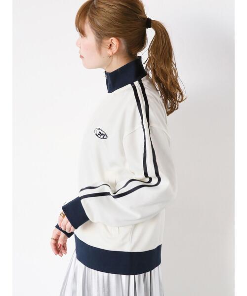 ehka sopo（エヘカソポ）の「トラックジャケット（ノーカラージャケット・レディース・サックスブルー/グレー/ネイビー/キナリ・F）」の2枚目の写真