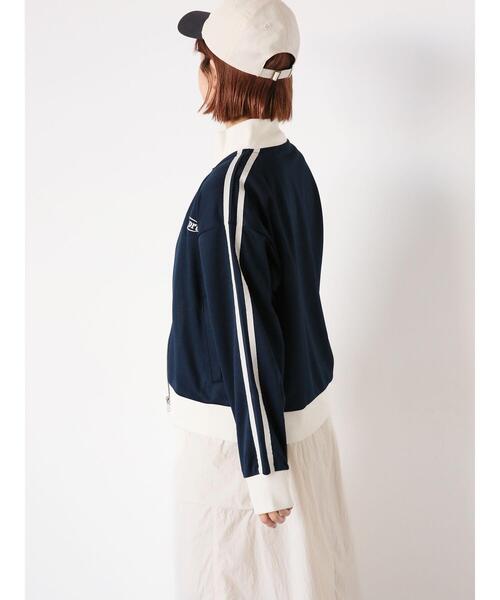 ehka sopo（エヘカソポ）の「トラックジャケット（ノーカラージャケット・レディース・サックスブルー/グレー/ネイビー/キナリ・F）」の7枚目の写真