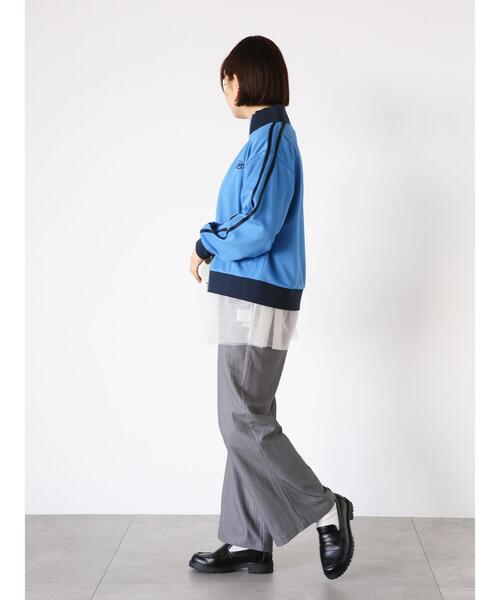 ehka sopo（エヘカソポ）の「トラックジャケット（ノーカラージャケット・レディース・サックスブルー/グレー/ネイビー/キナリ・F）」の15枚目の写真