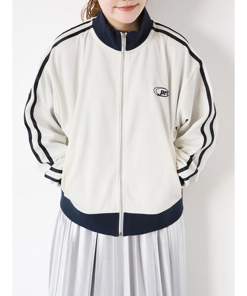 ehka sopo（エヘカソポ）の「トラックジャケット（ノーカラージャケット・レディース・サックスブルー/グレー/ネイビー/キナリ・F）」の17枚目の写真