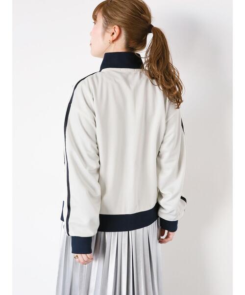 ehka sopo（エヘカソポ）の「トラックジャケット（ノーカラージャケット・レディース・サックスブルー/グレー/ネイビー/キナリ・F）」の19枚目の写真