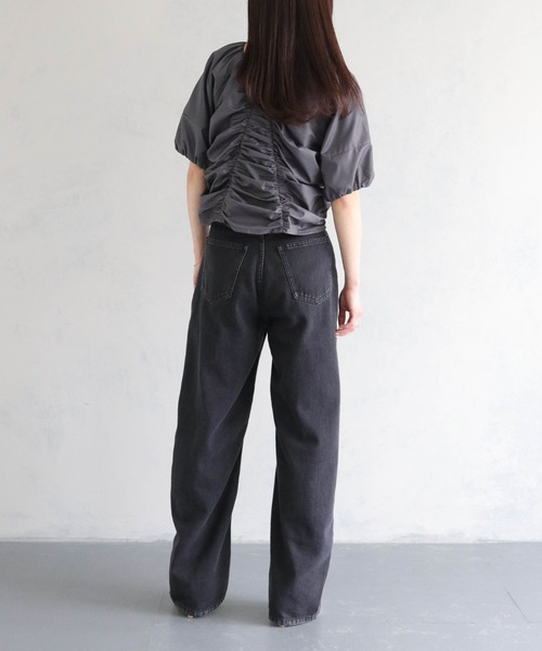cheriella(シェリエラ)の「【cheriella】ボリュームスリーブギャザーブラウス VOLUME SLEEVE GATHER BLOUSE(シャツ/ブラウス・レディース・チャコールグレー/ブラック/ホワイト・M)」の13枚目の写真
