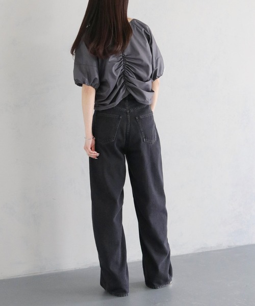 cheriella(シェリエラ)の「【cheriella】ボリュームスリーブギャザーブラウス VOLUME SLEEVE GATHER BLOUSE(シャツ/ブラウス・レディース・チャコールグレー/ブラック/ホワイト・M)」の18枚目の写真