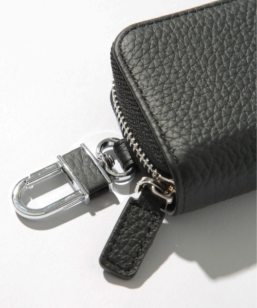 BEVERLY HILLS POLO CLUB（ビバリーヒルズポロクラブ）の「【BEVERLY HILLS POLO CLUB】ラウンド型シボレザーキーケ－ス BHG-L1005（キーケース/キーアクセサリー・レディース・ブラック/サックスブルー/グレイッシュベージュ/ピンク/ブルー・FREE）」の13枚目の写真