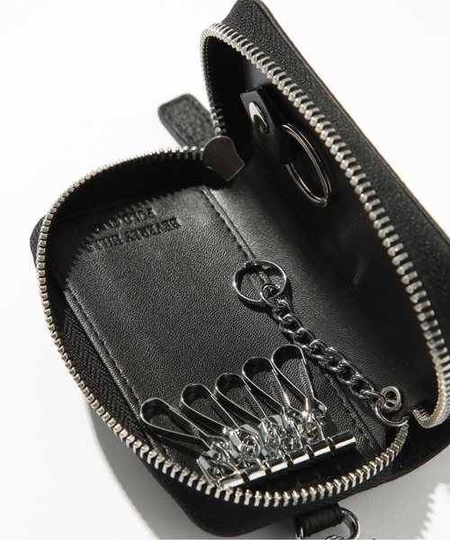 BEVERLY HILLS POLO CLUB（ビバリーヒルズポロクラブ）の「【BEVERLY HILLS POLO CLUB】ラウンド型シボレザーキーケ－ス BHG-L1005（キーケース/キーアクセサリー・レディース・ブラック/サックスブルー/グレイッシュベージュ/ピンク/ブルー・FREE）」の10枚目の写真