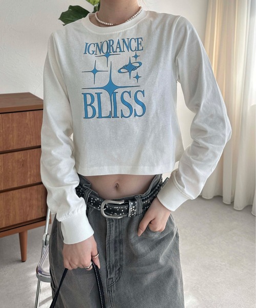sedacle(セダクル)の「アソートクロップドロンT(Tシャツ/カットソー・レディース・ピンク/ネイビー/オフホワイト・SMALL/MEDIUM)」の2枚目の写真