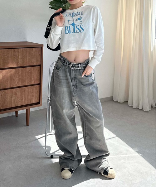 sedacle(セダクル)の「アソートクロップドロンT(Tシャツ/カットソー・レディース・ピンク/ネイビー/オフホワイト・SMALL/MEDIUM)」の6枚目の写真