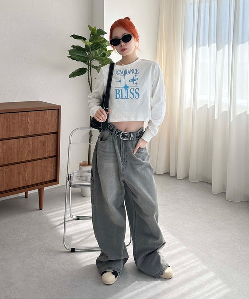 sedacle(セダクル)の「アソートクロップドロンT(Tシャツ/カットソー・レディース・ピンク/ネイビー/オフホワイト・SMALL/MEDIUM)」の7枚目の写真
