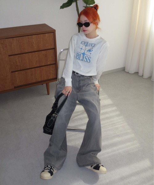 sedacle(セダクル)の「アソートクロップドロンT(Tシャツ/カットソー・レディース・ピンク/ネイビー/オフホワイト・SMALL/MEDIUM)」の8枚目の写真