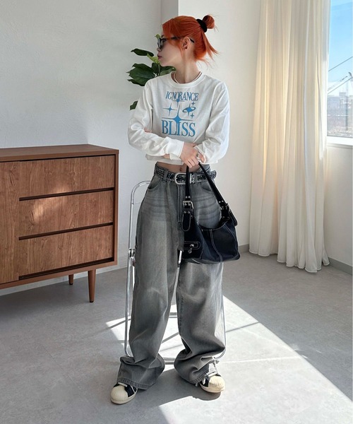 sedacle(セダクル)の「アソートクロップドロンT(Tシャツ/カットソー・レディース・ピンク/ネイビー/オフホワイト・SMALL/MEDIUM)」の9枚目の写真