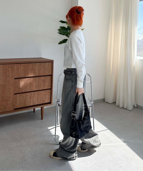 sedacle(セダクル)の「アソートクロップドロンT(Tシャツ/カットソー・レディース・ピンク/ネイビー/オフホワイト・SMALL/MEDIUM)」の10枚目の写真