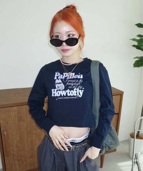 sedacle(セダクル)の「アソートクロップドロンT(Tシャツ/カットソー・レディース・ピンク/ネイビー/オフホワイト・SMALL/MEDIUM)」の11枚目の写真