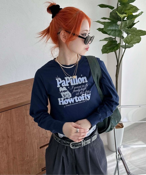 sedacle(セダクル)の「アソートクロップドロンT(Tシャツ/カットソー・レディース・ピンク/ネイビー/オフホワイト・SMALL/MEDIUM)」の13枚目の写真