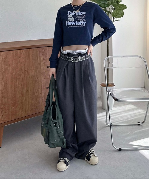sedacle(セダクル)の「アソートクロップドロンT(Tシャツ/カットソー・レディース・ピンク/ネイビー/オフホワイト・SMALL/MEDIUM)」の14枚目の写真